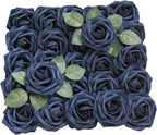 Rosas artificiales de 9" x 3" 25 piezas para bodas y eventos - Wisteria