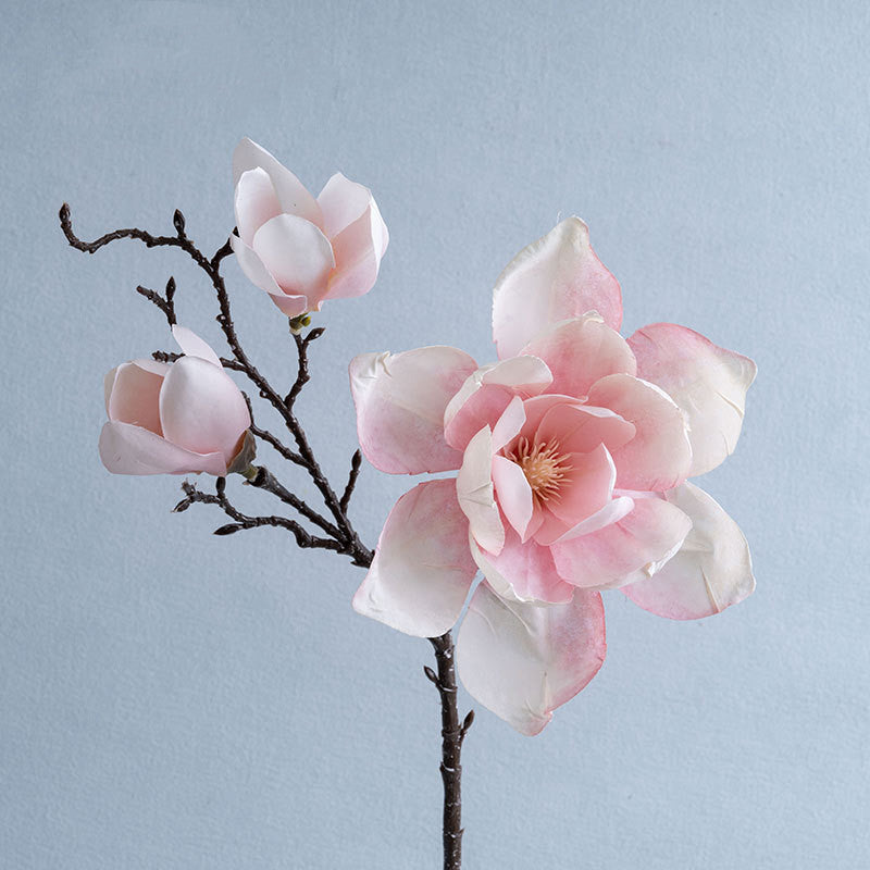 Magnolias artificiales de 19.6" para decoración de interiores