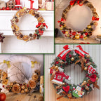 Corona o guirnalda artificial para arreglos florales y proyectos DIY - Marrón 6"
