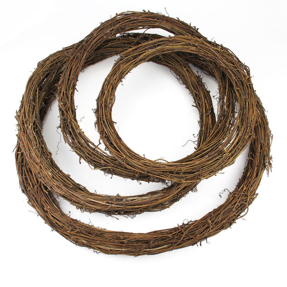 Corona o guirnalda artificial para arreglos florales y proyectos DIY - Marrón 3"