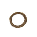 Corona o guirnalda artificial para arreglos florales y proyectos DIY - Marrón 4"
