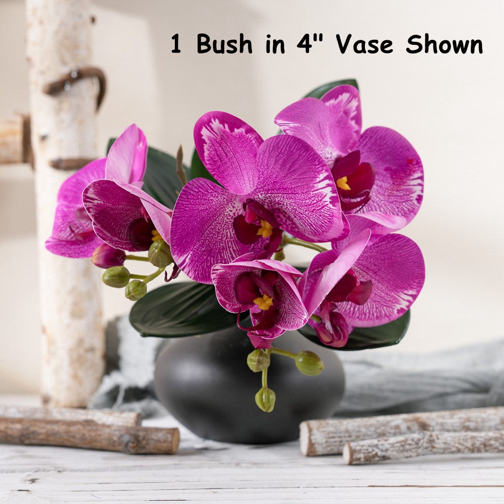 Orquídeas artificiales de 13" x 11" para bodas y eventos - Fucsia