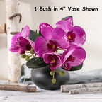 Orquídeas artificiales de 13" x 11" para bodas y eventos - Fucsia