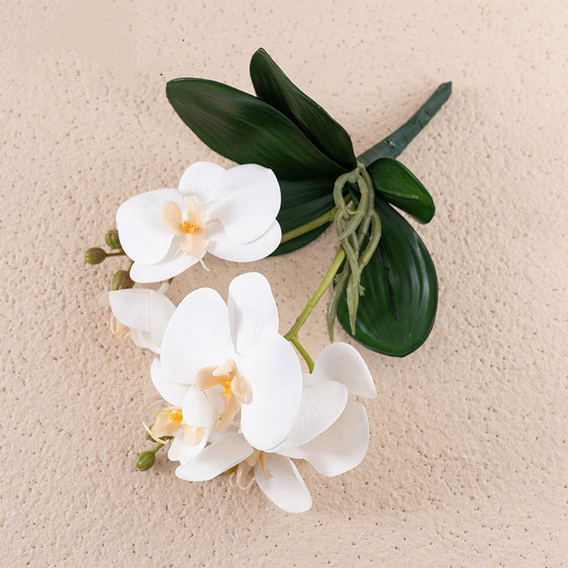 Orquídeas artificiales de 13" x 11" para bodas y eventos - Amarillo/morado