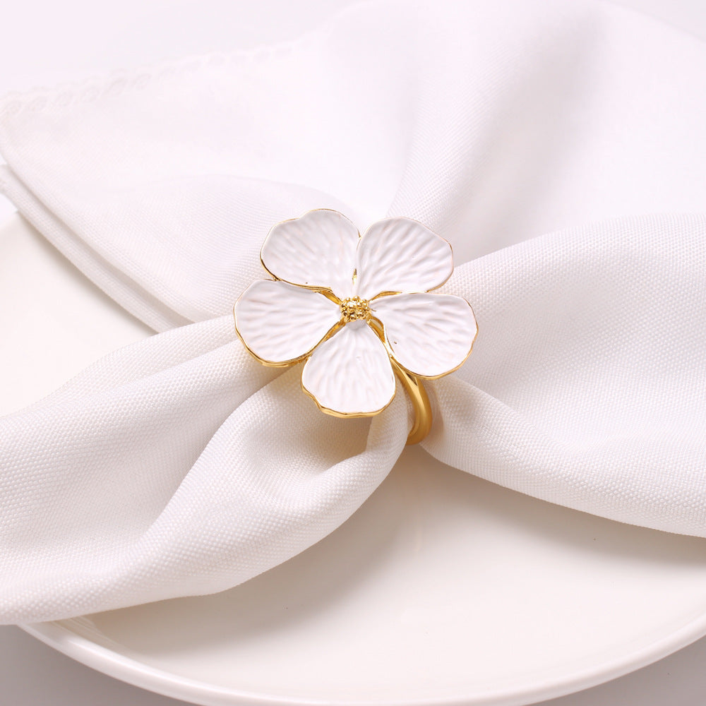 Flores artificiales 6 piezas para bodas y eventos - Dorado