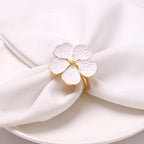 Flores artificiales 6 piezas para bodas y eventos - Dorado