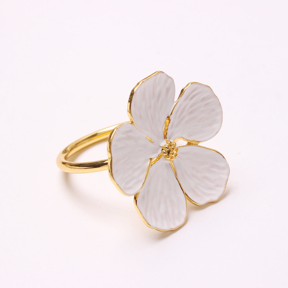 Flores artificiales 6 piezas para bodas y eventos - Plateado