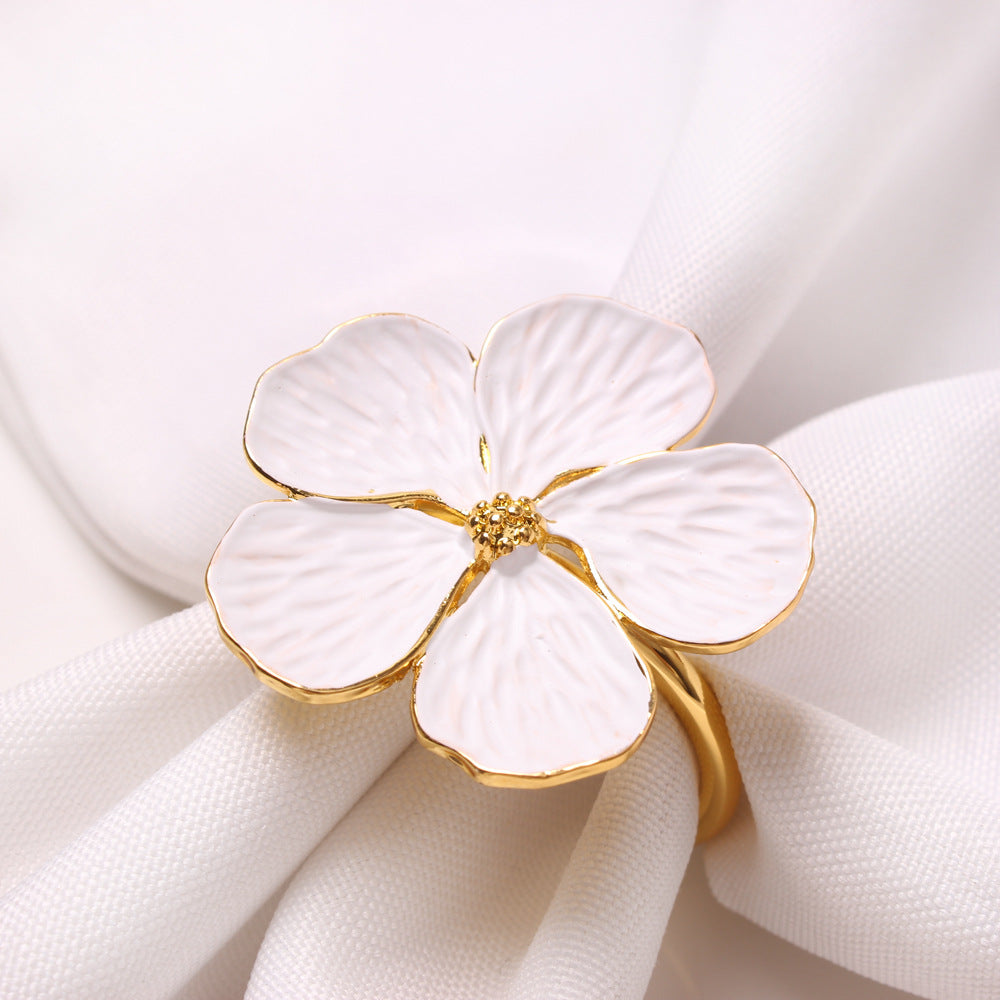 Flores artificiales 6 piezas para bodas y eventos - Blanco
