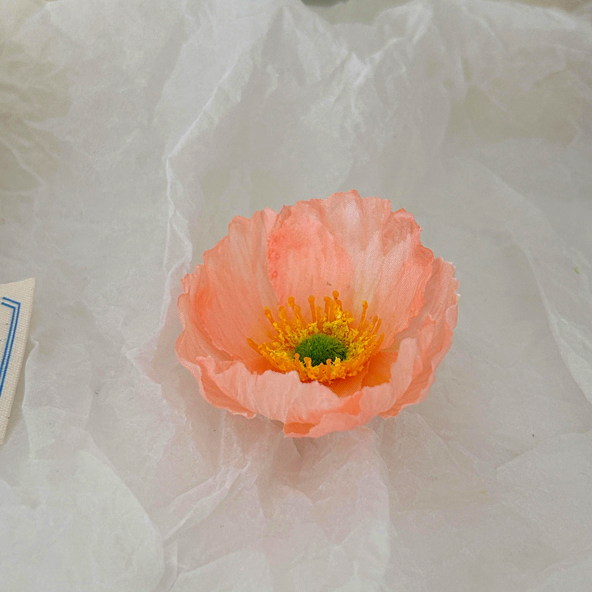 Amapolas artificiales de 2" x 2" 10 piezas para jardín, balcón y terraza