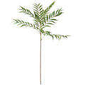 Hojas de palmera artificiales con resistencia a los rayos UV con tacto real de 37.7" para jardín, balcón y terraza
