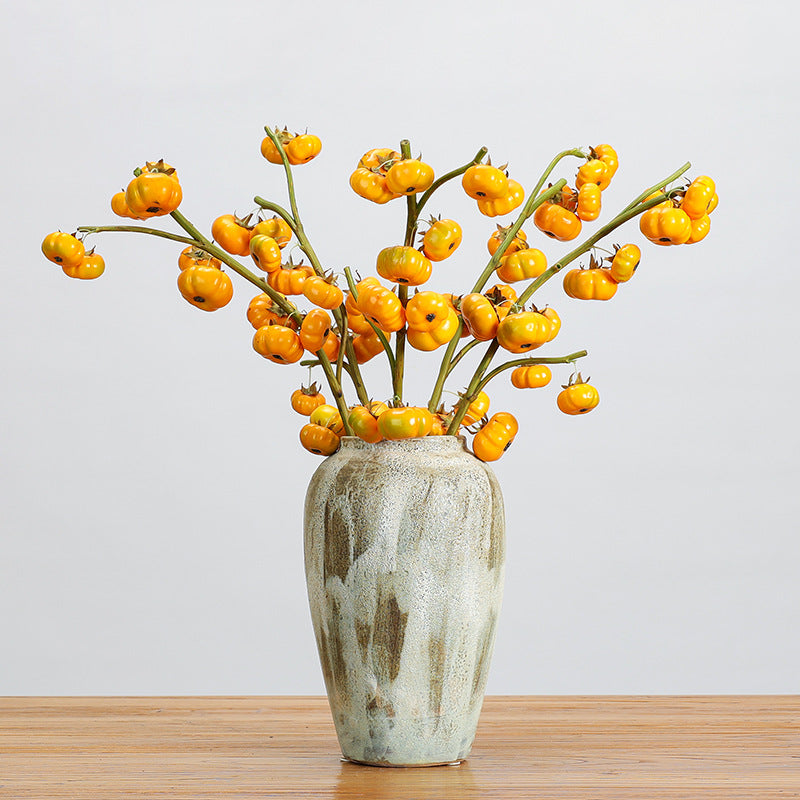Calabazas artificiales de 25.5" 5 piezas para bodas y eventos - Verde