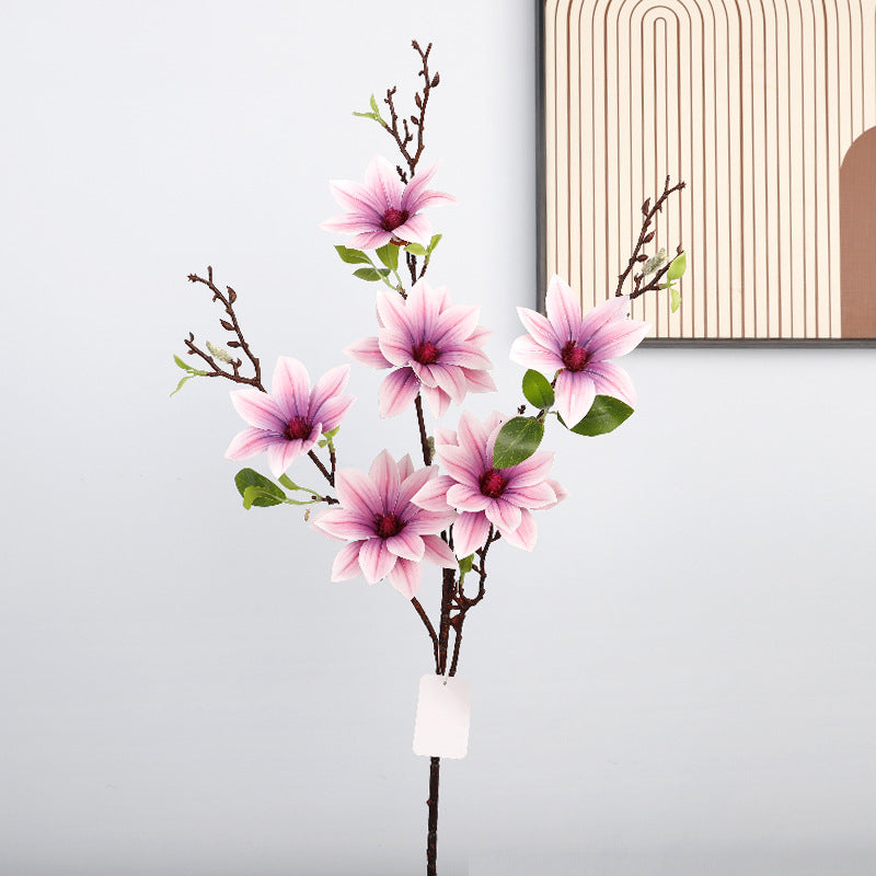 Magnolias artificiales con tacto real de 34" para bodas y eventos