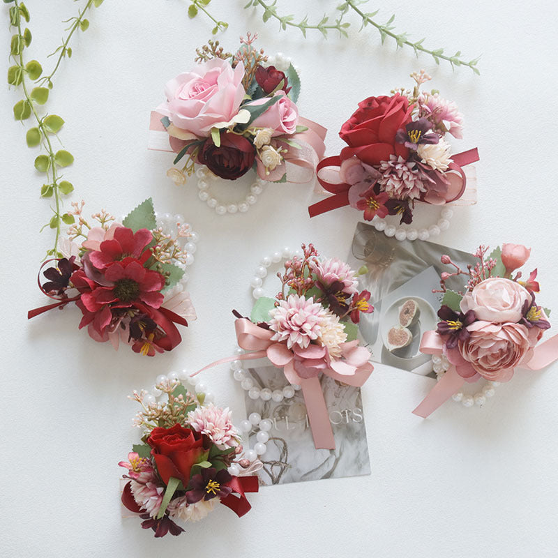 Rosas artificiales de 3" x 3" para bodas y eventos - Boutonnieres03
