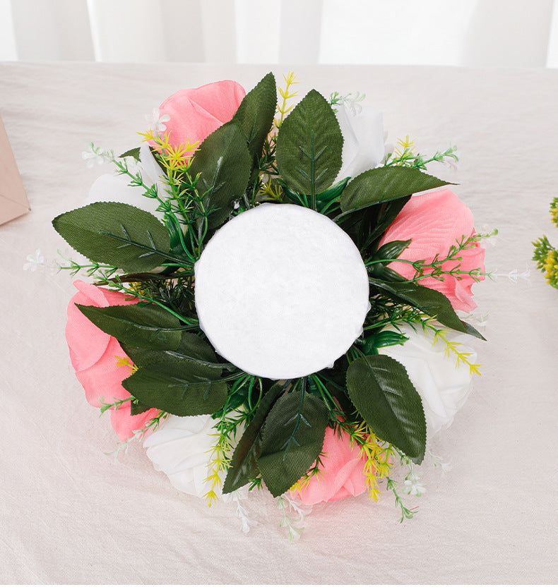 Rosas artificiales de 5" x 9" 2 piezas para bodas y eventos