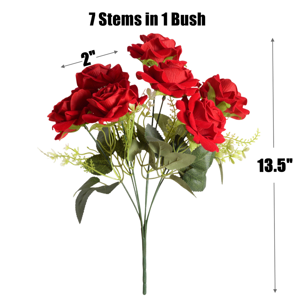 Rosas artificiales de 13.5" para bodas y eventos - Rosa claro