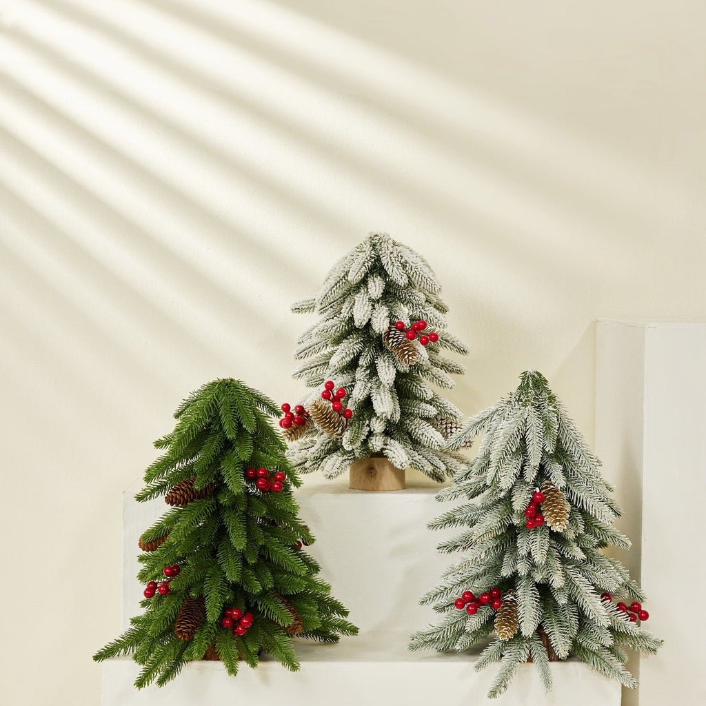 Ramas de pino artificiales de 15.7" para decoración del hogar - Dark verde