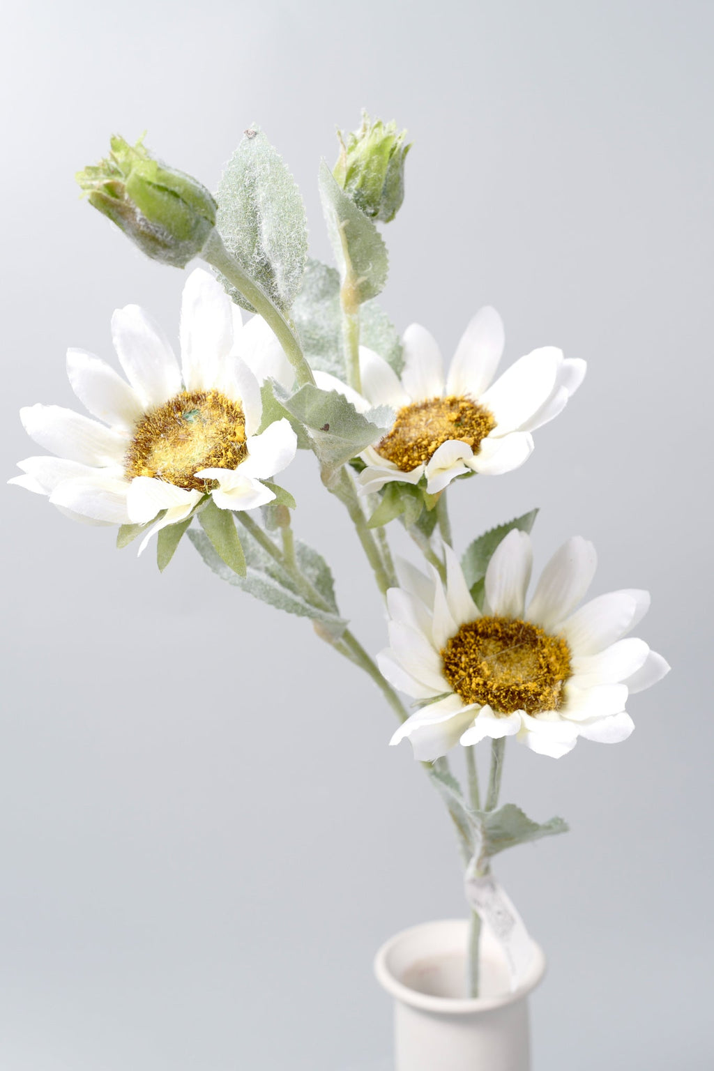 Girasoles artificiales de 24" para bodas y eventos - Blanco