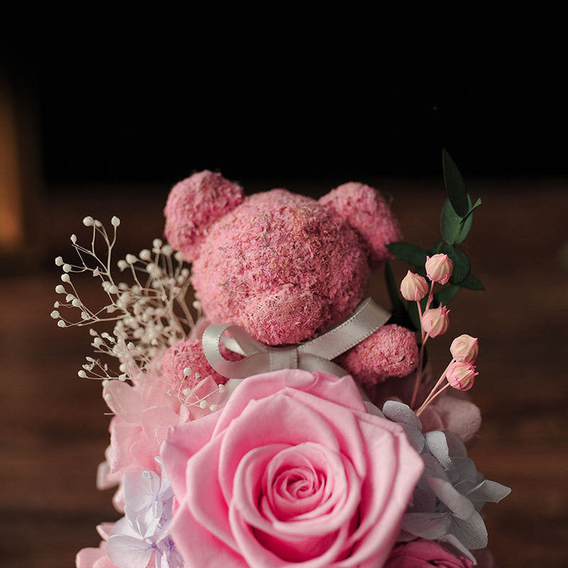 Rosas artificiales para decoración del hogar - Rosa intenso