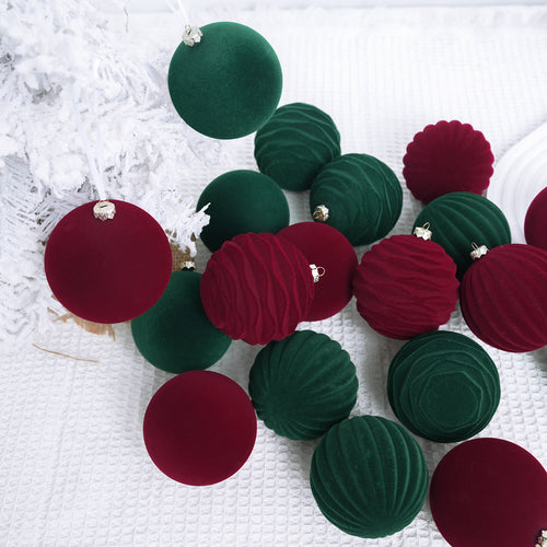 Adorno colgante artificial 12 piezas para decoración del hogar - Dark verde