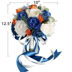 Rosas artificiales de 10" para bodas y eventos