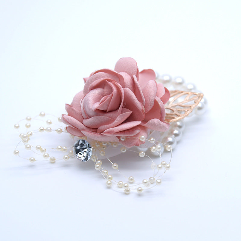 Rosas artificiales de 5" x 5" para jardín, balcón y terraza - Burdeos