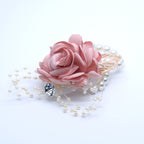 Rosas artificiales de 5" x 5" para jardín, balcón y terraza - Burdeos
