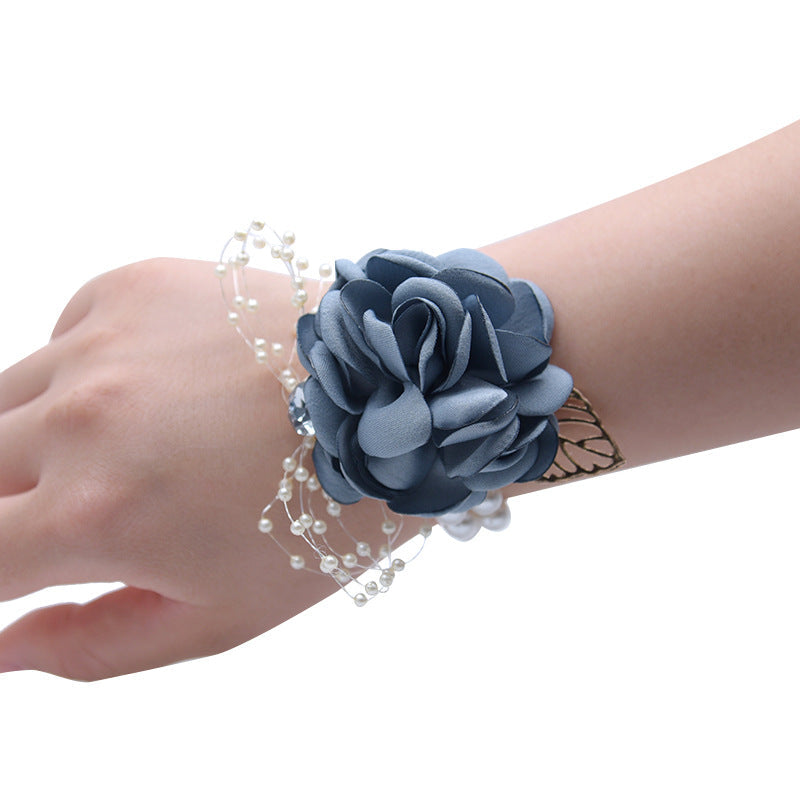 Rosas artificiales de 5" x 5" para jardín, balcón y terraza - Deep azul