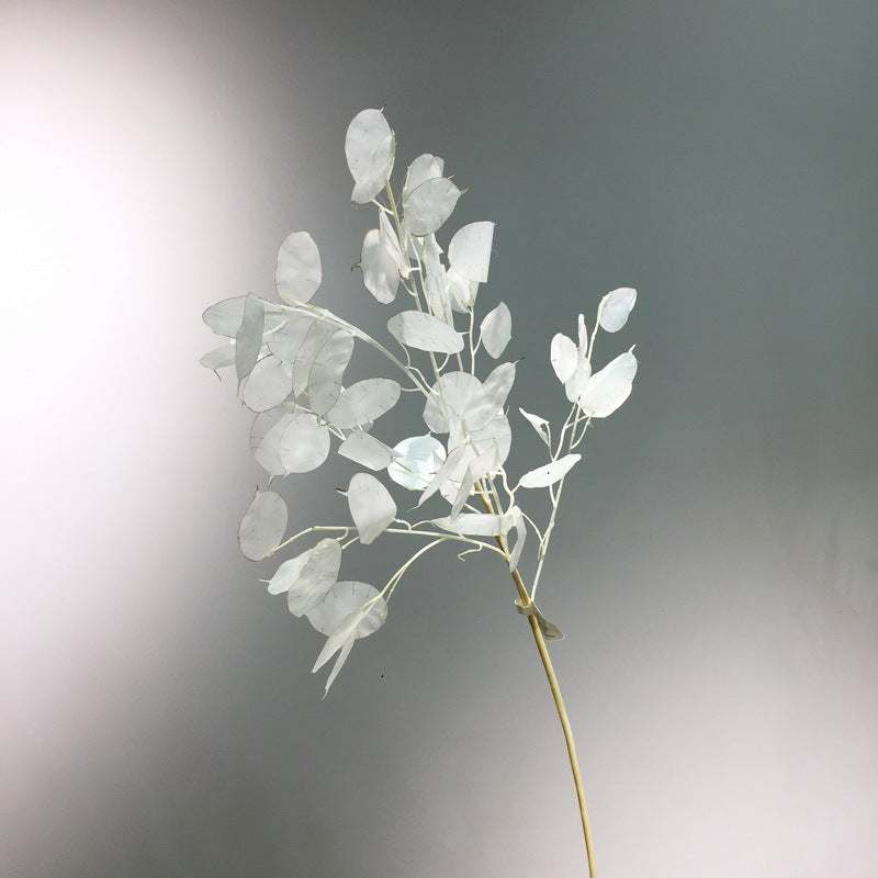 Tallos artificiales de 35" para decoración del hogar - Blanco 6 stems