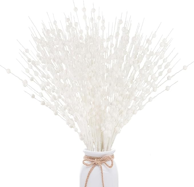 Bayas decorativas artificiales de 17" para bodas y eventos - Champán