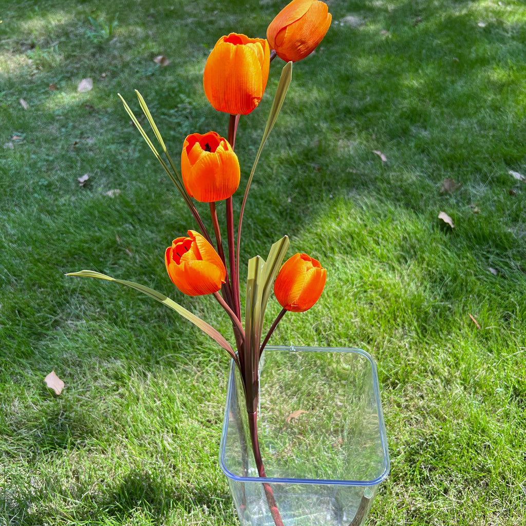 Tulipanes artificiales de 40" para bodas y eventos